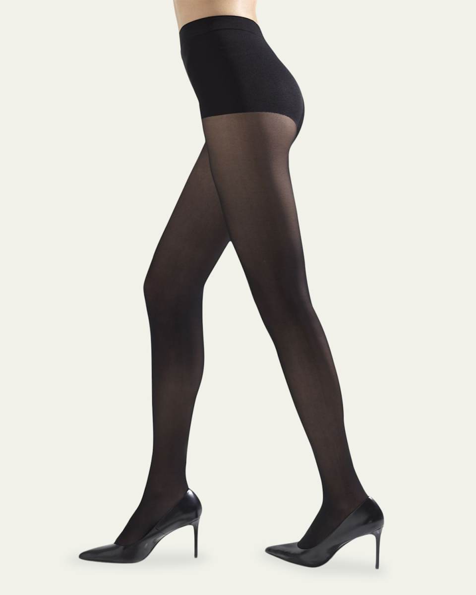 2-Pack Soft Suede Opaque Tights
